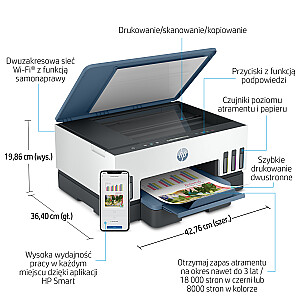 HP 725 A4 termiskais tintes printeris 4800 x 1200 dpi, 15 ppm Wi-Fi