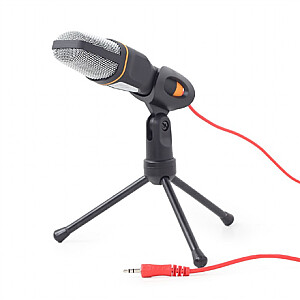 Gembird Desktop microphone with a tripod MIC-D-03 Built-in microphone, 3.5 mm, Black