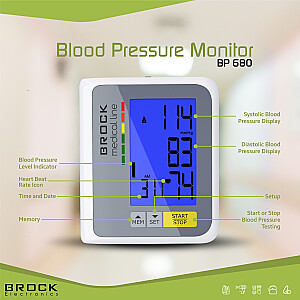 BROCK Измеритель давления (Цифровой тонометр)