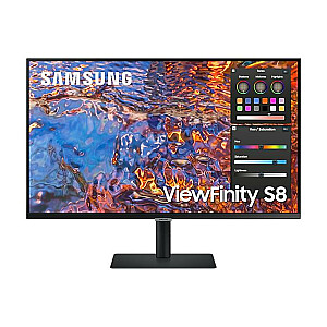 LCD Monitor SAMSUNG S32B800PXU 32" Panel IPS 3840x2160 16:9 60Hz 5 ms Pivot Height adjustable Tilt Colour Black LS32B800PXUXEN