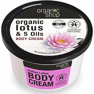 Organic Shop ķermeņa krēms Indian Lotus BDIH 250 ml
