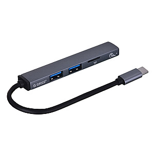 ORICO HUB USB-C 3X USB-A, MICROSD READER, 5 Гбит/с