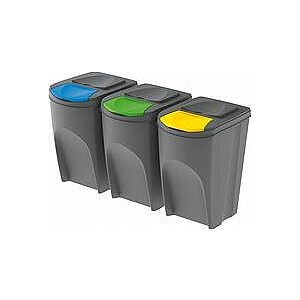 Atkritumu konteiners SortiBox separācijai 35l pelēks (IKWB35S3-405U)