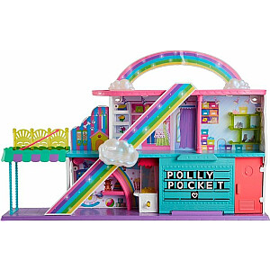 Polly Pocket 3 līmeņu tirdzniecības centrs HHX78 Rainbow