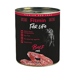 FITMIN for Life liellopu pastēte - Mitrā suņu barība - 800g