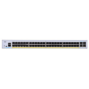 Cisco CBS250-48P-4G-EU tīkla slēdzis pārvaldīts L2/L3 Gigabit Ethernet (10/100/1000), sudraba krāsa