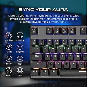 VERTUX Tactical Механическая игровая RGB клавиатура