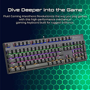 VERTUX Tactical Mehāniskā RGB spēļu klaviatūra