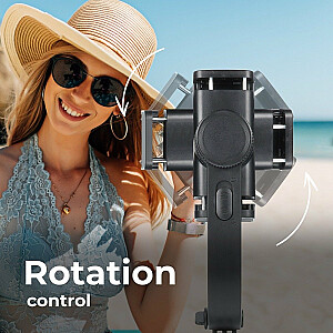 Mocco Gimbal 4in1 Universāls Selfie Stick ar 1x ass stabilizatoru / Tripod Statnis / Bluetooth Tālvadības pults