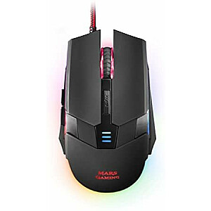 Mars Gaming MM116 Spēļu Datora Pele ar 7 LED RGB Gaismām 3200 DPI USB Melna