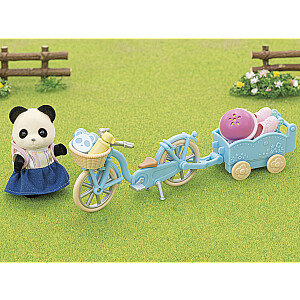 SYLVANIAN FAMILIES Velosipēda un skrituļslidu komplekts - Pandu meitenīte