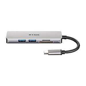 D-LINK USB-C 5-port USB 3.0 hub HDMI