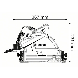 Bosch 0 601 675 001 портативная циркулярная пила 16,5 см 6250 об/мин 1400 Вт