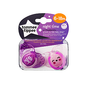 Tommee Tippee silikona māneklis 2vnt 6-18m Night 43336297