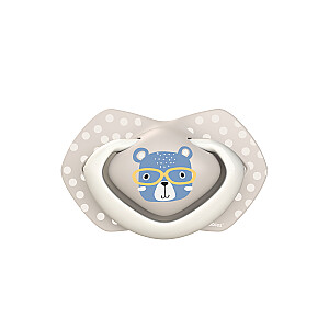 CANPOL BABIES силиконовая приманка, симметричная BONJOUR PARIS, 18м+, 2 шт, 22/649_blu
