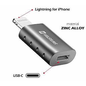 Swissten Adapteris Lightning uz USB-C