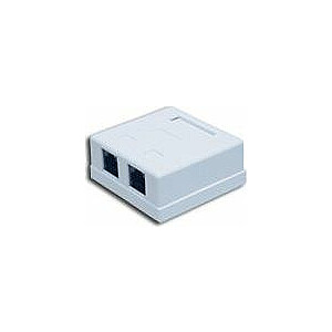 Virsmas FTP ligzda A-LAN Cat 5e 2xRJ45 zint - GN004