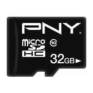 PNY Performance Plus microSDHC 32GB + adapteris SD