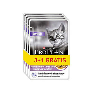 PURINA Pro Plan Junior Turkey - mitrā kaķu barība - 85g 3+1