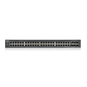 Zyxel GS1920-48V2 pārvaldīts Gigabit Ethernet (10/100/1000) melns
