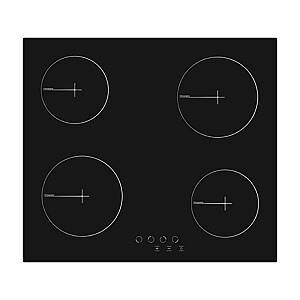 Simfer Hob H6.040.DECSP Vitroceramic, Number of burners/cooking zones 4, Touch Control, Black