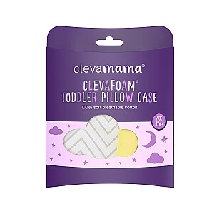 CLEVAMAMA ClevaFoam® bērnu spilvena pārvalks Grey, 3373