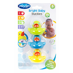 Полностью герметичные игрушки для ванной PLAYGRO Bright Baby Duckies, 0188411