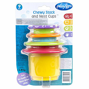 Игрушка для ванной PLAYGRO Chewy Stack and Nest Cups, 187253