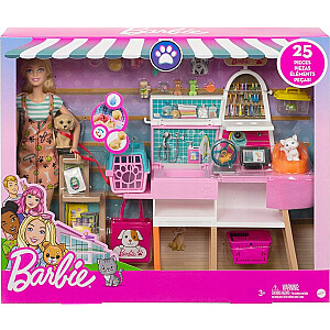 Mattel Barbie Pet Shop komplekts ar lelli (GRG90)