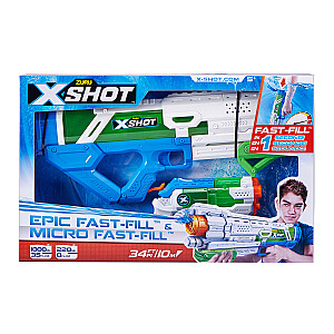 X-SHOT ūdenspistoļu komplekts Epic Fast-Fill ir Micro Fast-Fill, 56222