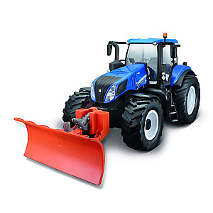 MAISTO TECH automašīnas modelis New Holland Tractor with snow plow, 82303/82722