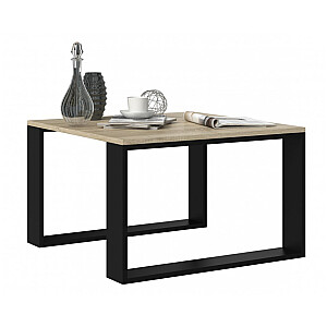 MODERN MINI стол 67x67x40 см дуб сонома/черный