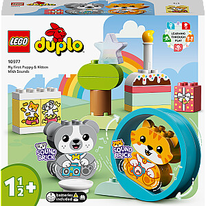 10977 LEGO® DUPLO® Creative Play Mans pirmais kucēns un kaķēns ar skaņām