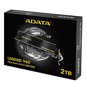 ADATU LEĢENDA 960 M.2 2000 ГБ PCI Express 4.0 3D NAND NVMe