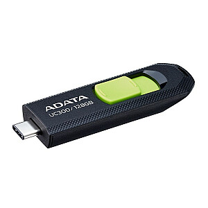 ADATA FLASHDRIVE UC300 128 ГБ USB 3.2 ЧЕРНО-ЗЕЛЕНЫЙ