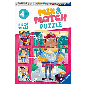 RAVENSBURGER puzle Job Swap Mix & Match, 3x24gab., 05136