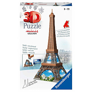 RAVENSBURGER 3D mini ēku puzle Eifeļa tornis, 54gab., 12536