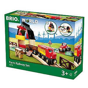 BRIO Fermas dzelzceļa komplekts, 33719