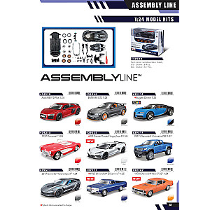 MAISTO DIE CAST 1:24 auto Special Edition, montāžas līnija, sortiments, 39900