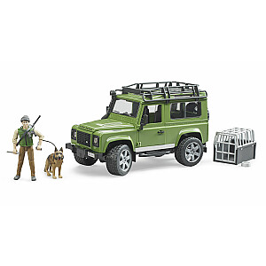 Универсал BRUDER Land Rover Defender с рейнджером и собакой, 02587