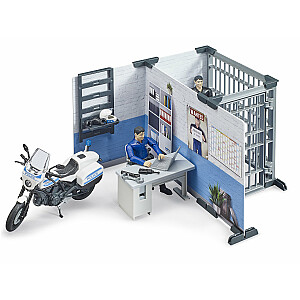 Полицейский участок BRUDER 1:16 с полицейским мотоциклом, 62732