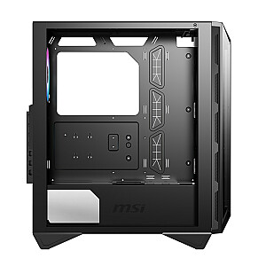 Корпус игрового компьютера MSI MPG GUNGNIR 110R Mid Tower, черный, USB 3.2 Gen2 Type C, 4x 120-мм вентилятора ARGB, Mystic Light Sync, плата управления от 1 до 6 ARGB, 2 панели из закаленного стекла, ATX, mATX, mini-ITX