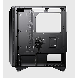 Корпус игрового компьютера MSI MPG GUNGNIR 110R Mid Tower, черный, USB 3.2 Gen2 Type C, 4x 120-мм вентилятора ARGB, Mystic Light Sync, плата управления от 1 до 6 ARGB, 2 панели из закаленного стекла, ATX, mATX, mini-ITX