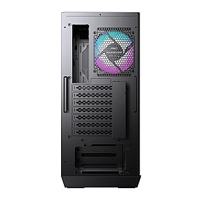 Корпус игрового компьютера MSI MPG GUNGNIR 110R Mid Tower, черный, USB 3.2 Gen2 Type C, 4x 120-мм вентилятора ARGB, Mystic Light Sync, плата управления от 1 до 6 ARGB, 2 панели из закаленного стекла, ATX, mATX, mini-ITX