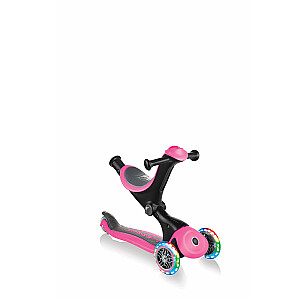 GLOBBER skrejritenis Go Up Deluxe Lights, темно-розовый, 646-110