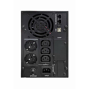 Nepārtrauktās barošanas avots Gembird EG-UPS-PS2000-02 UPS Line-interaktīvā tehnoloģija 2 kVA 1600 W 3x tīkla rozetes + 2x Schuko