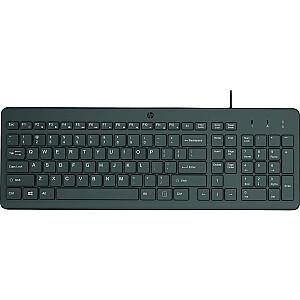 Проводная клавиатура HP 150, черная, США (664R5AA # ABB)