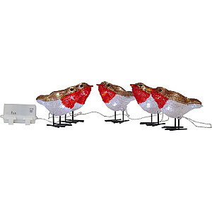 Dekors Crystalo Bird 5gab. BO 40LED 130cm 10x7cm 587-20