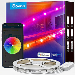 Govee RGBIC Wi-Fi+Bluetooth LED sloksnes ar aizsargpārklājumu Balta Wi-Fi/Bluetooth viedsloksne