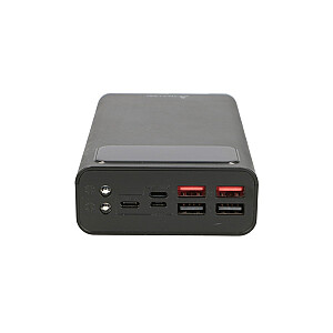Extralink EPB-112 jaudas banka 30000 mAh / 4 x USB melns
